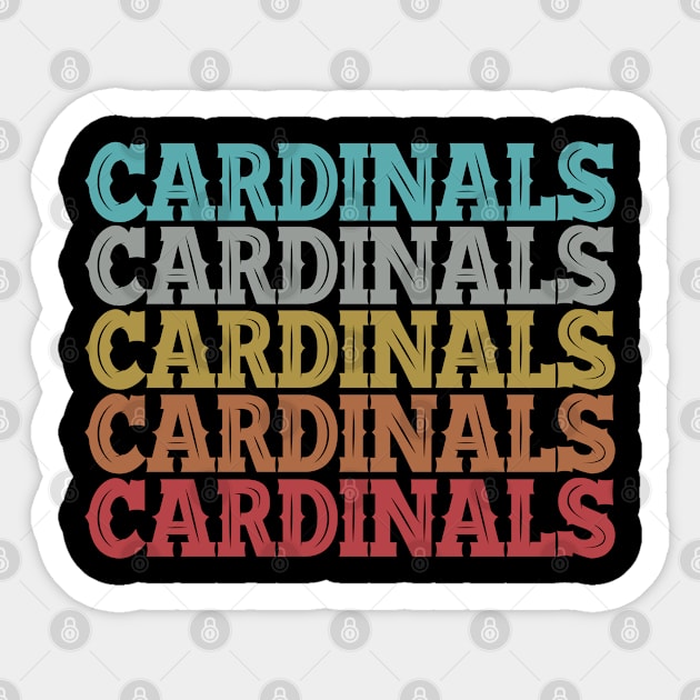 Vintage Retro Cardinals Sticker by Fomah